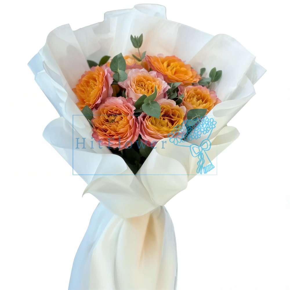 Букет роз Рассветное Очарование